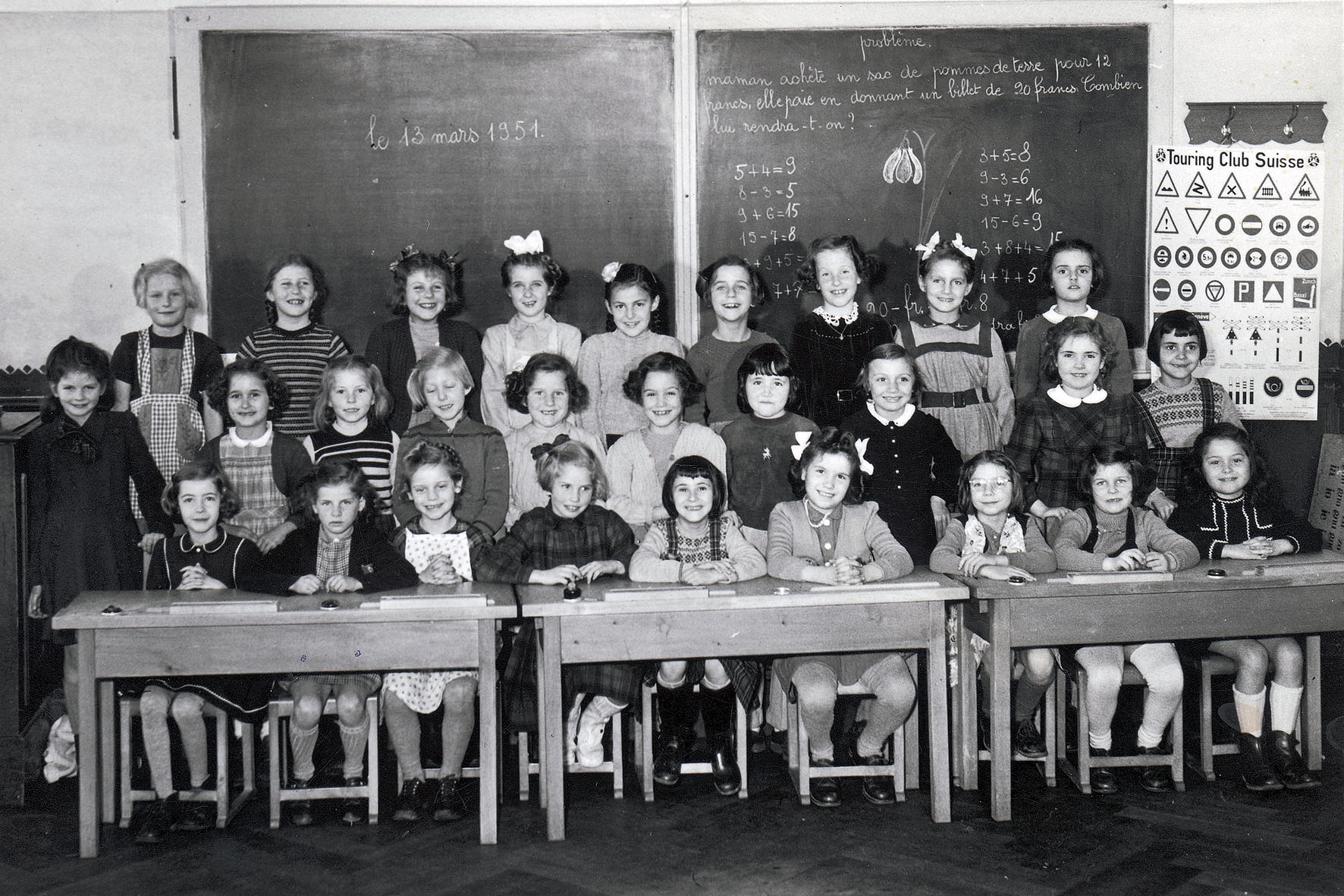 Photo de classe – primaire de 1ère année de La Croix d’Ouchy. CH-Lausanne