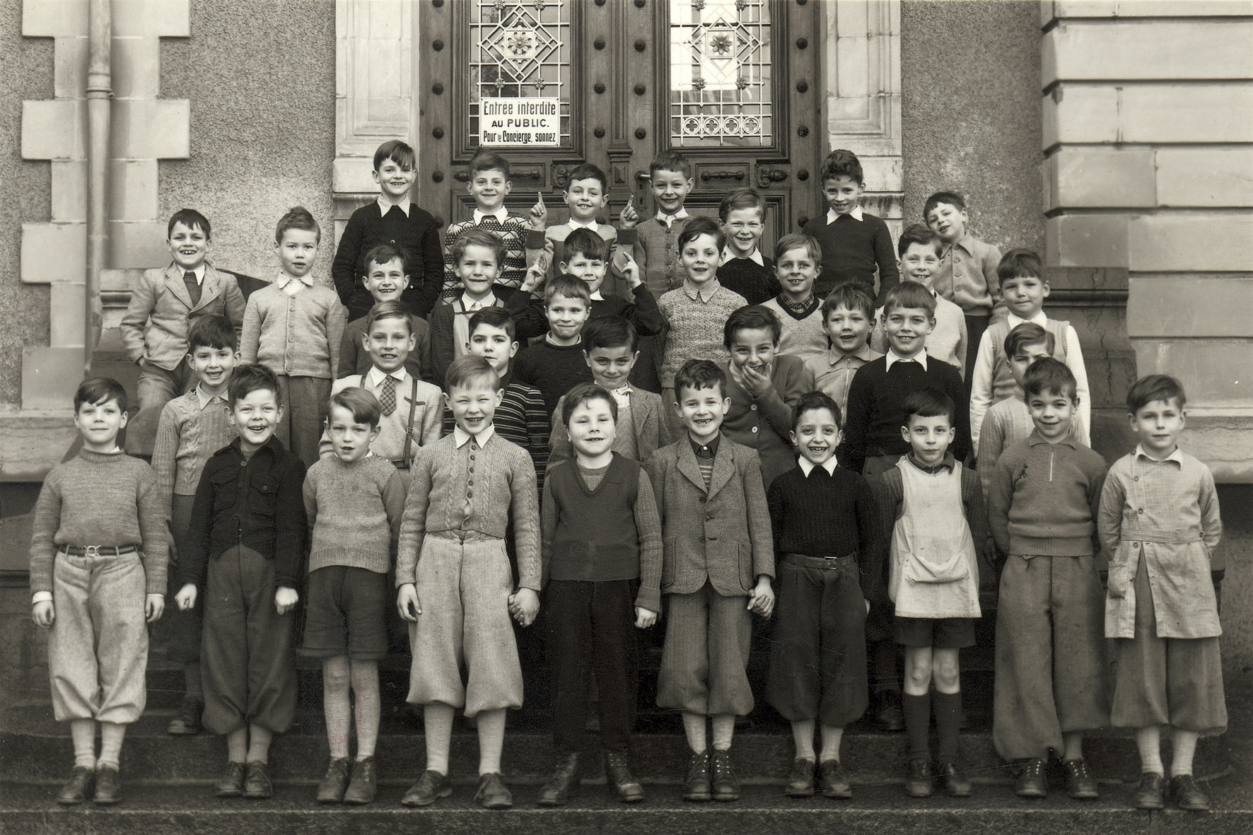 Photo de classe – école primaire Villamont (Lausanne)