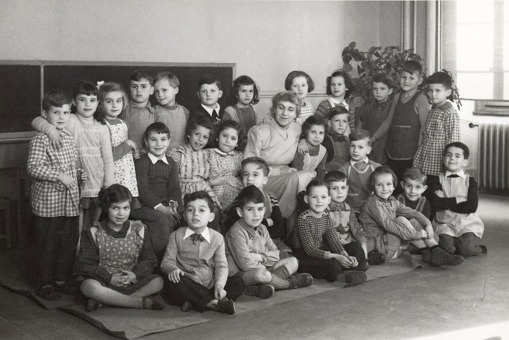 photo de classe enfantine, Petit-collège de Cour, Lausanne