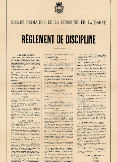 Règlement de discipline