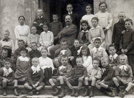 1918 - école primaire de Bioley-Magnoux, classe à tous les degrés
