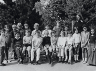 1972 - Classe primaire 1P (3e Harmos), collège de La Roséaz à Bussigny