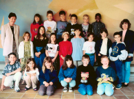 2001-2002 Photographie d'une classe primaire de l'établissement de Corseaux près de Vevey